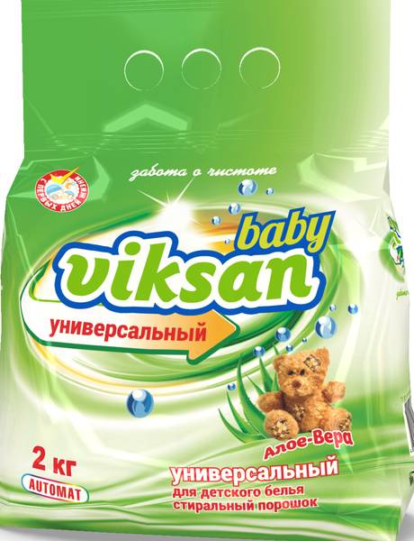 Порошок для стирки детского белья VIKSAN  baby автомат «Алое-Вера»