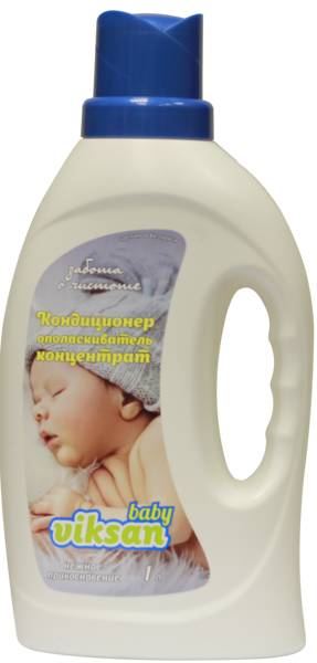 Кондиционер-ополаскиватель
для детского белья  VIKSAN baby
КОНЦЕНТРАТ
«Нежное прикосновение»