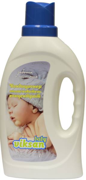 Кондиционер-ополаскиватель
для детского белья  VIKSAN baby
КОНЦЕНТРАТ
«Нежное прикосновение»