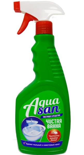 Средство чистящее жидкое AquaSan «Чистая ванна»