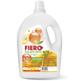 Средство моющее синтетическое гелеобразное универсальное Fiero концентрат экспресс-стирка «Цитрусовый микс»