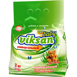 Средство моющее синтетическое порошкообразное универсальное VIKSAN baby автомат «Алое-Вера»