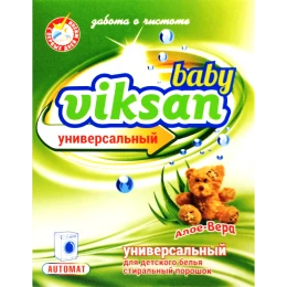 Средство моющее синтетическое порошкообразное универсальное VIKSAN baby автомат «Алое-Вера»